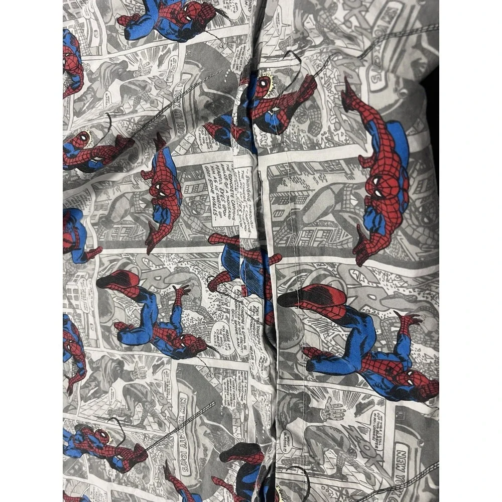 Pottery Barn Kids Marvel Duvet Cover Full/Queen And Grey Comic Strip